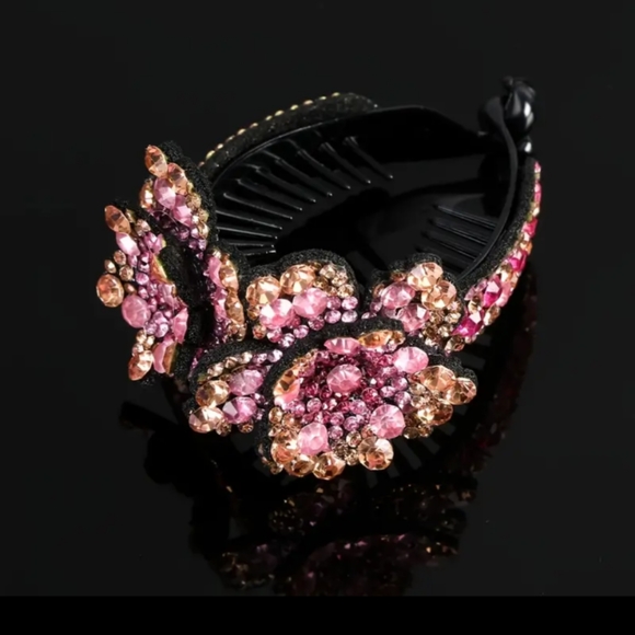 NEW MEDIUM PINK HAIR CLIP/CLAW - Picture 2 of 4